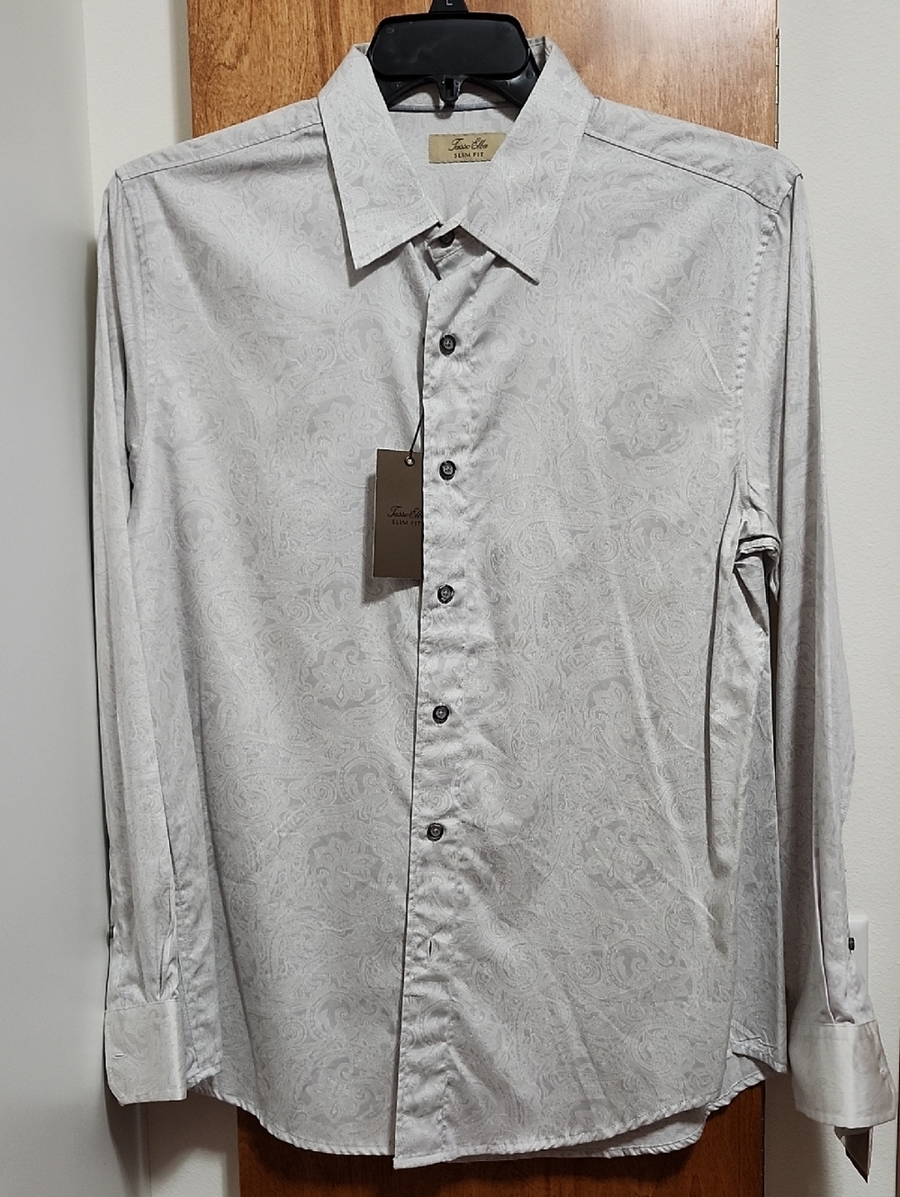 NWT Size L Tasso Elba Slim Fit Men's Dress Shirt